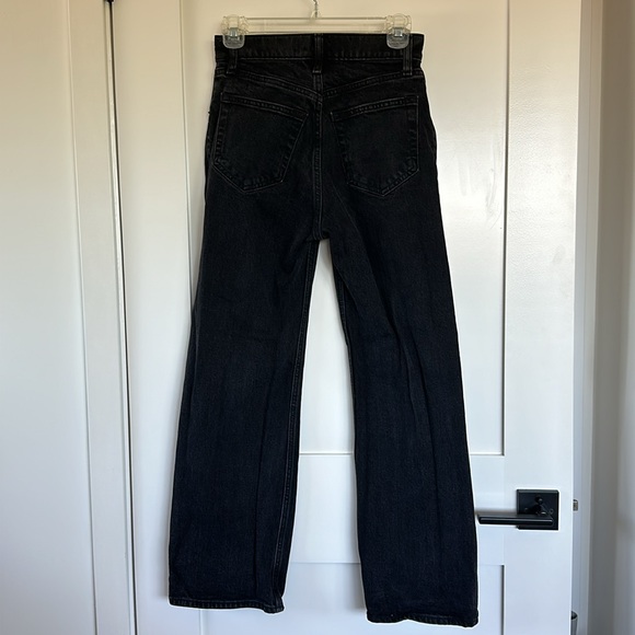 Abercrombie High Rise 90s Relaxed Jean Split Leg 25XS - Picture 4 of 4